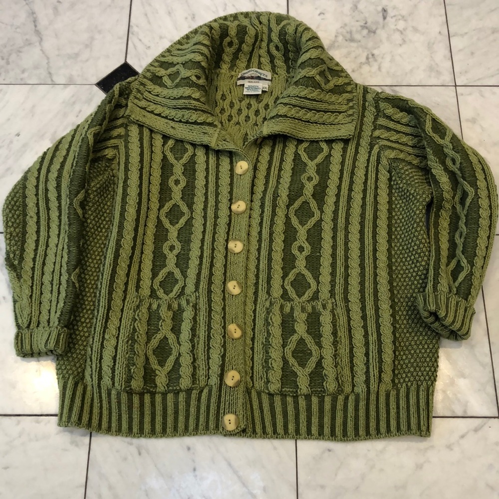 Women’s Aran Crafts Wool Sweater - Sz XXL